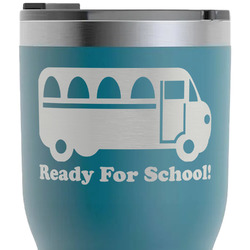 School Bus RTIC Tumbler - Dark Teal - Laser Engraved - Single-Sided (Personalized)