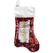 School Bus Red Sequin Stocking - Front