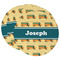 School Bus Round Paper Coaster - Main