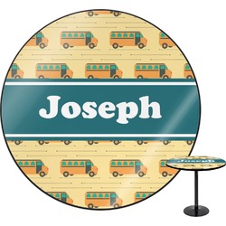 School Bus Round Table - 30" (Personalized)