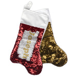 School Bus Reversible Sequin Stocking (Personalized)