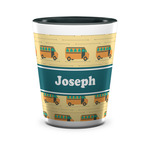 School Bus Ceramic Shot Glass - 1.5 oz - Two Tone - Single (Personalized)