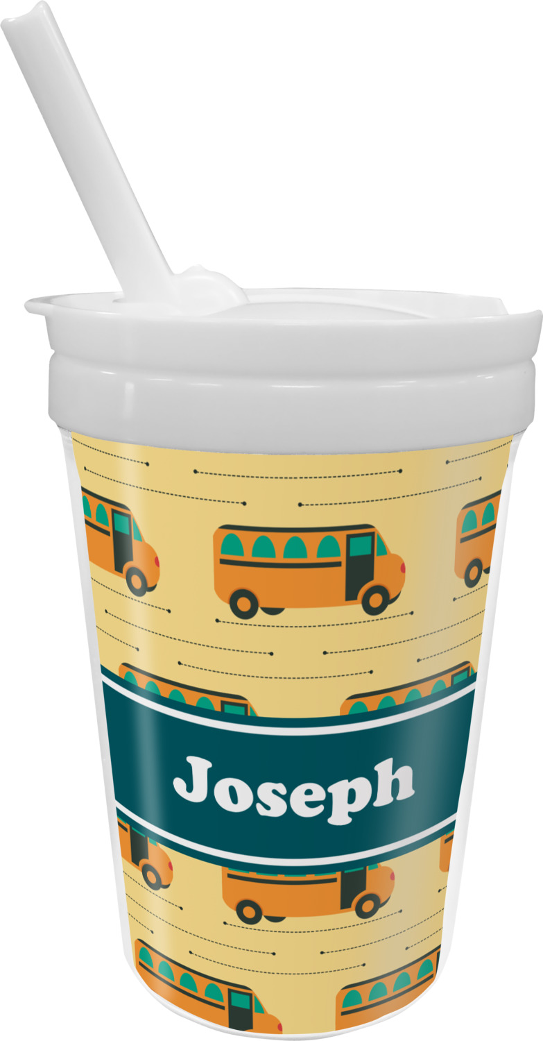 Personalized Cups With Lid and Straw, Kids Cups, Personalized