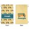 School Bus Small Laundry Bag - Front & Back View