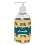 School Bus Plastic Soap / Lotion Dispenser (8 oz - Small - White) (Personalized)