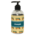 School Bus Plastic Soap / Lotion Dispenser (8 oz - Small - Black) (Personalized)