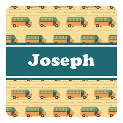 School Bus Square Decal - Large (Personalized)