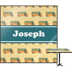 School Bus Square Table Top - 24" (Personalized)