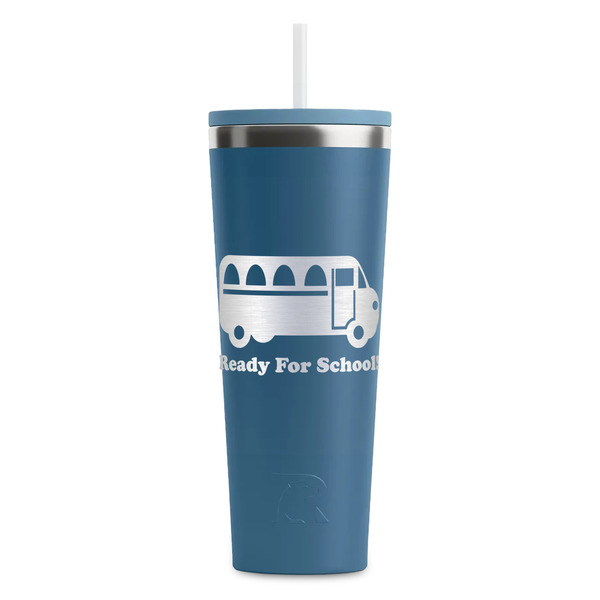 Custom School Bus RTIC Everyday Tumbler with Straw - 28oz (Personalized)