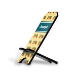 School Bus Stylized Cell Phone Stand - Small w/ Name or Text