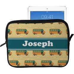 School Bus Tablet Case / Sleeve - Large (Personalized)