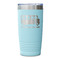 School Bus Teal Polar Camel Tumbler - 20oz - Single Sided - Approval