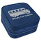 School Bus Travel Jewelry Boxes - Leather - Navy Blue - Angled View