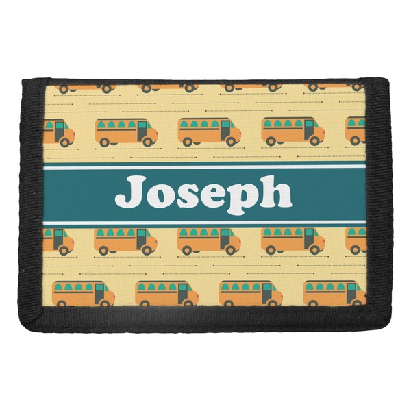 Custom School Bus Trifold Wallet (Personalized)