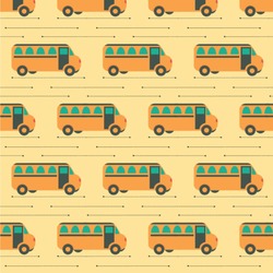School Bus Wallpaper & Surface Covering (Peel & Stick 24"x 24" Sample)