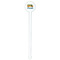 School Bus White Plastic 7" Stir Stick - Round - Single Stick