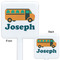 School Bus White Plastic Stir Stick - Double Sided - Approval