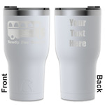 School Bus RTIC Tumbler - White - Engraved Front & Back (Personalized)