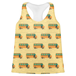 School Bus Womens Racerback Tank Top - Small