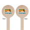 School Bus Wooden 7.5" Stir Stick - Round - Double Sided - Front & Back