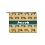 School Bus Zipper Pouch - Small - 8.5"x6" (Personalized)