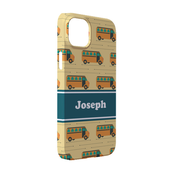 Custom School Bus iPhone Case - Plastic - iPhone 14 Pro (Personalized)