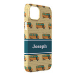 School Bus iPhone Case - Plastic - iPhone 14 Pro Max (Personalized)