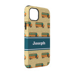 School Bus iPhone Case - Rubber Lined - iPhone 14 (Personalized)