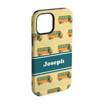 School Bus iPhone Case - Rubber Lined - iPhone 15 Pro (Personalized)