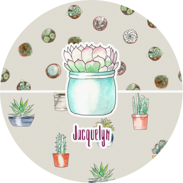 Custom Cactus Multipurpose Round Labels - 1" (Personalized)