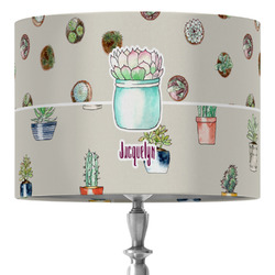 Cactus 16" Drum Lamp Shade - Fabric (Personalized)