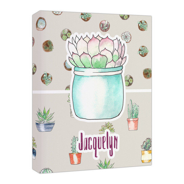 Custom Cactus Canvas Print - 16x20 (Personalized)