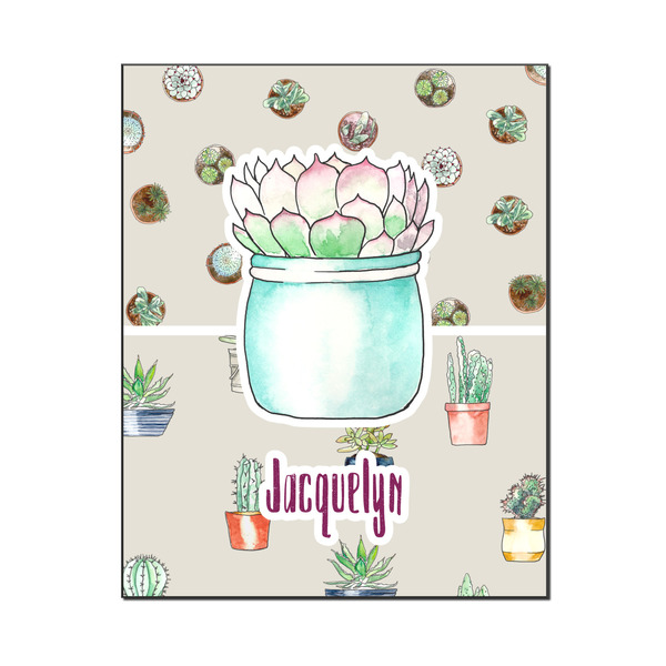 Custom Cactus Wood Print - 16x20 (Personalized)