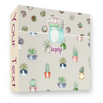 Cactus 3 Ring Binder - Full Wrap - 3" (Personalized)