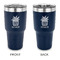 Cactus 30 oz Stainless Steel Ringneck Tumblers - Navy - Double Sided - APPROVAL