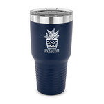 Cactus 30 oz Stainless Steel Tumbler - Navy - Single Sided (Personalized)