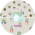 Cactus Multipurpose Round Labels - 5" (Personalized)