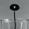 Cactus Black Plastic 7" Stir Stick - Oval - Main