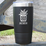 Cactus 20 oz Stainless Steel Tumbler - Black - Double Sided (Personalized)