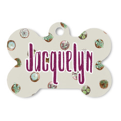 Cactus Bone Shaped Dog ID Tag - Large (Personalized)