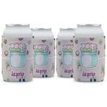 Cactus Can Cooler (12 oz) - Set of 4 w/ Name or Text