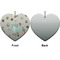 Cactus Ceramic Flat Ornament - Heart Front & Back (APPROVAL)