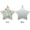 Cactus Ceramic Flat Ornament - Star Front & Back (APPROVAL)