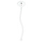 Cactus Clear Plastic 7" Stir Stick - Oval - Single Stick