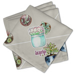 Cactus Cloth Cocktail Napkins - Set of 4 w/ Name or Text