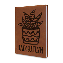 Cactus Leatherette Journal - Single Sided (Personalized)