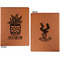 Cactus Cognac Leatherette Portfolios with Notepad - Large - Double Sided - Apvl