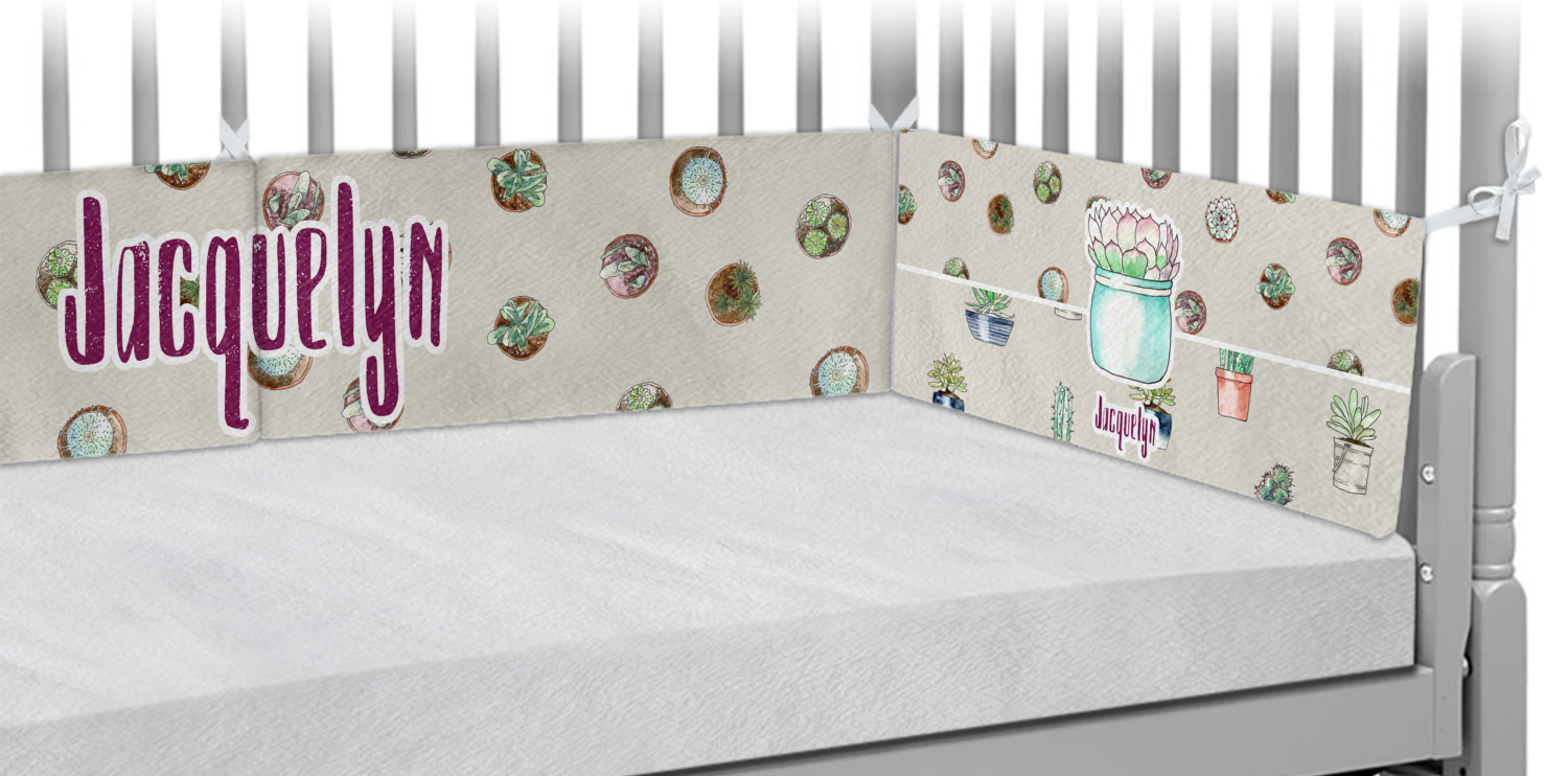 Cactus Crib Bumper Pads Personalized Youcustomizeit