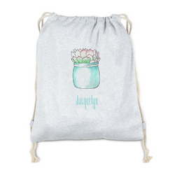 Cactus Drawstring Backpack - Sweatshirt Fleece (Personalized)