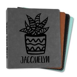 Cactus Leather Binder - 1" (Personalized)